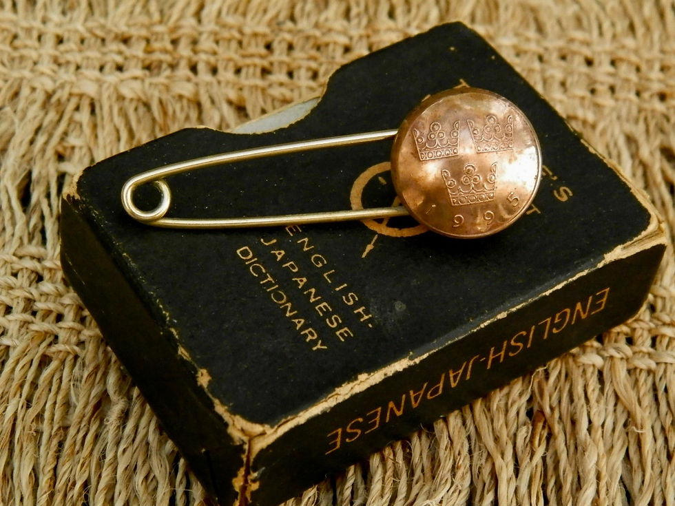 ＃B78　Sweden Coin Brooch