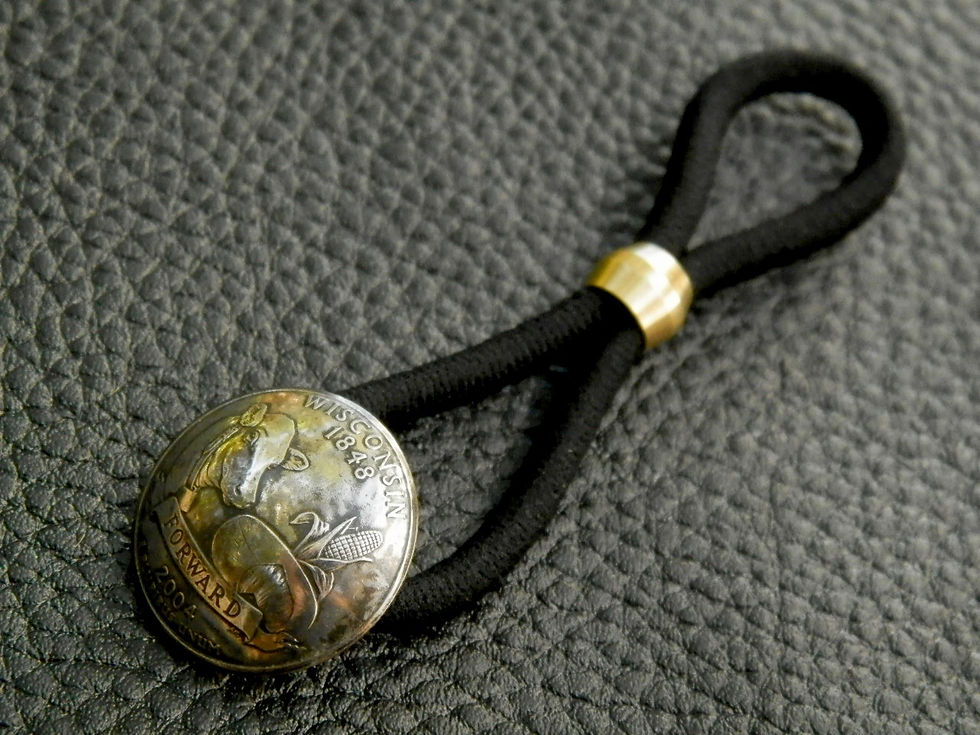 サムネイル： ＃H156　USA Coin Hair Elastic