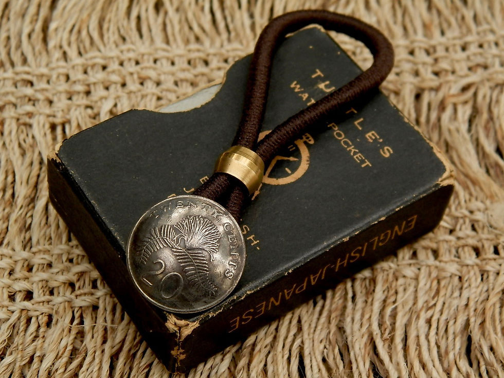 サムネイル： ＃H135  Singapura Coin Hair Elastic