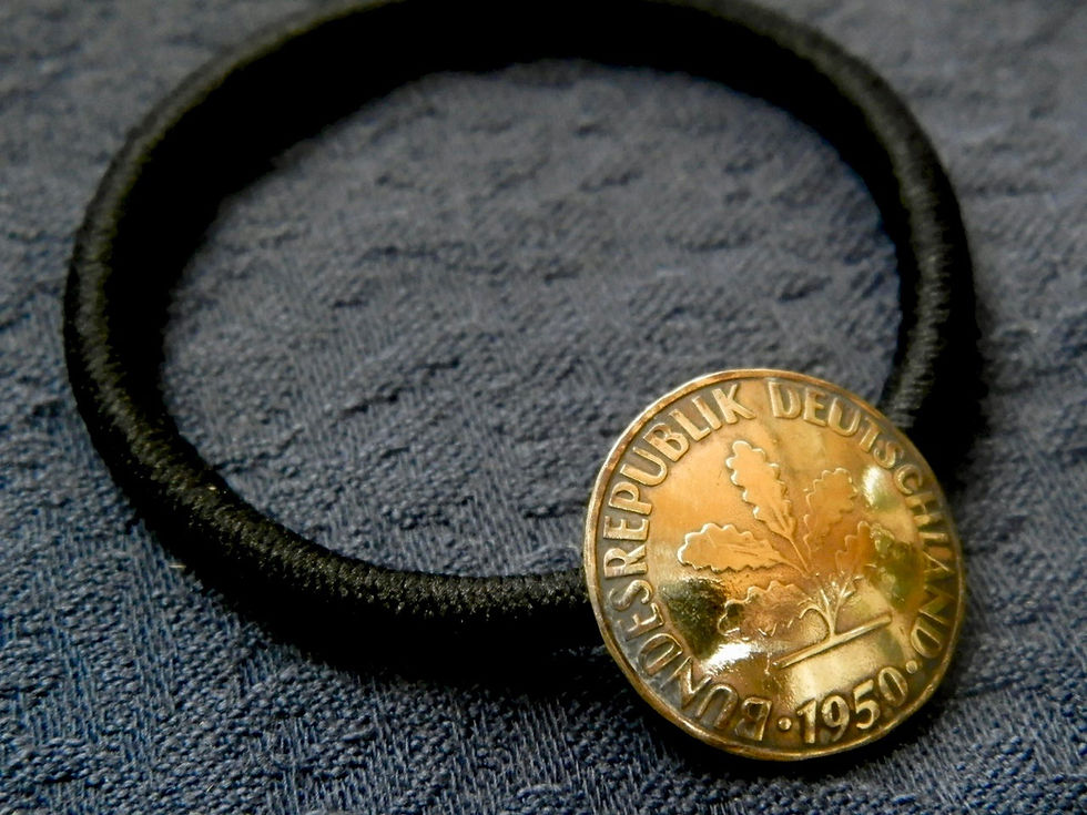 サムネイル： ＃H21　Deutsche（旧西独）Coin Hair Elastic