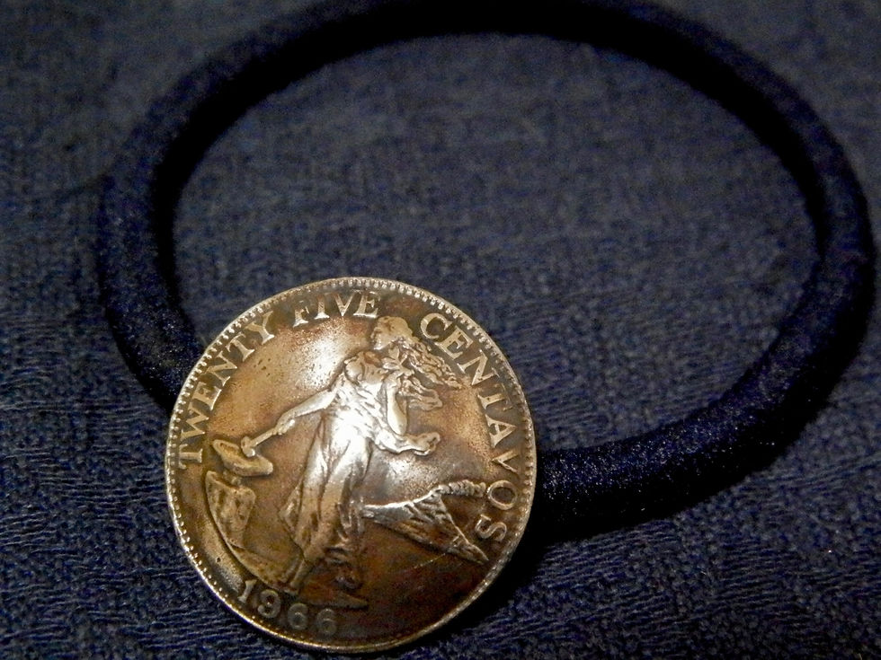 サムネイル： ＃H78　Philippines Coin Hair Elastic