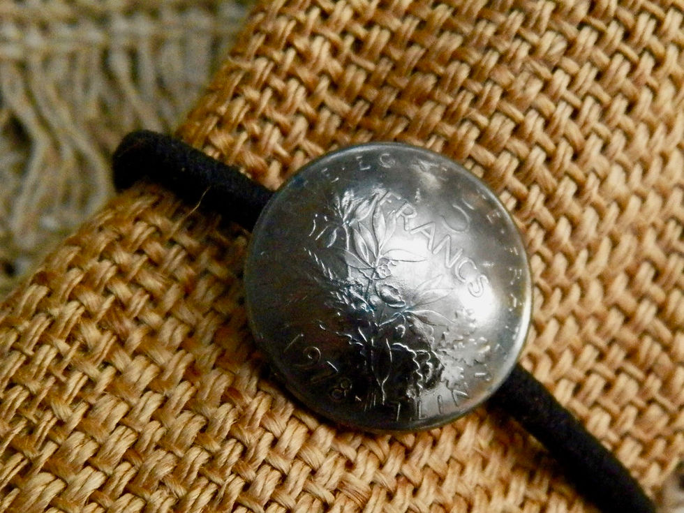 サムネイル： ＃H62 France Coin Hair Elastic