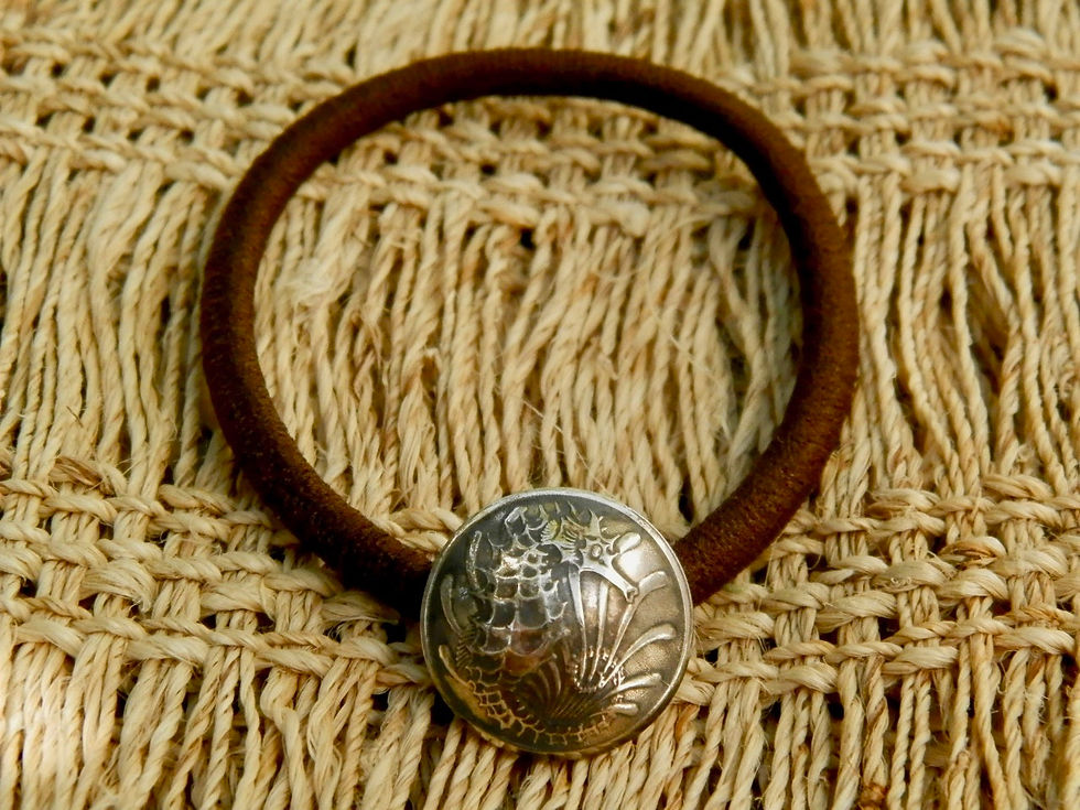 サムネイル： ＃H82  Singapura Coin Hair Elastic