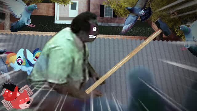 Harold accidentally gets himself stuck on the rooftop of the house. Expect a bunch of really silly stuff to happen.