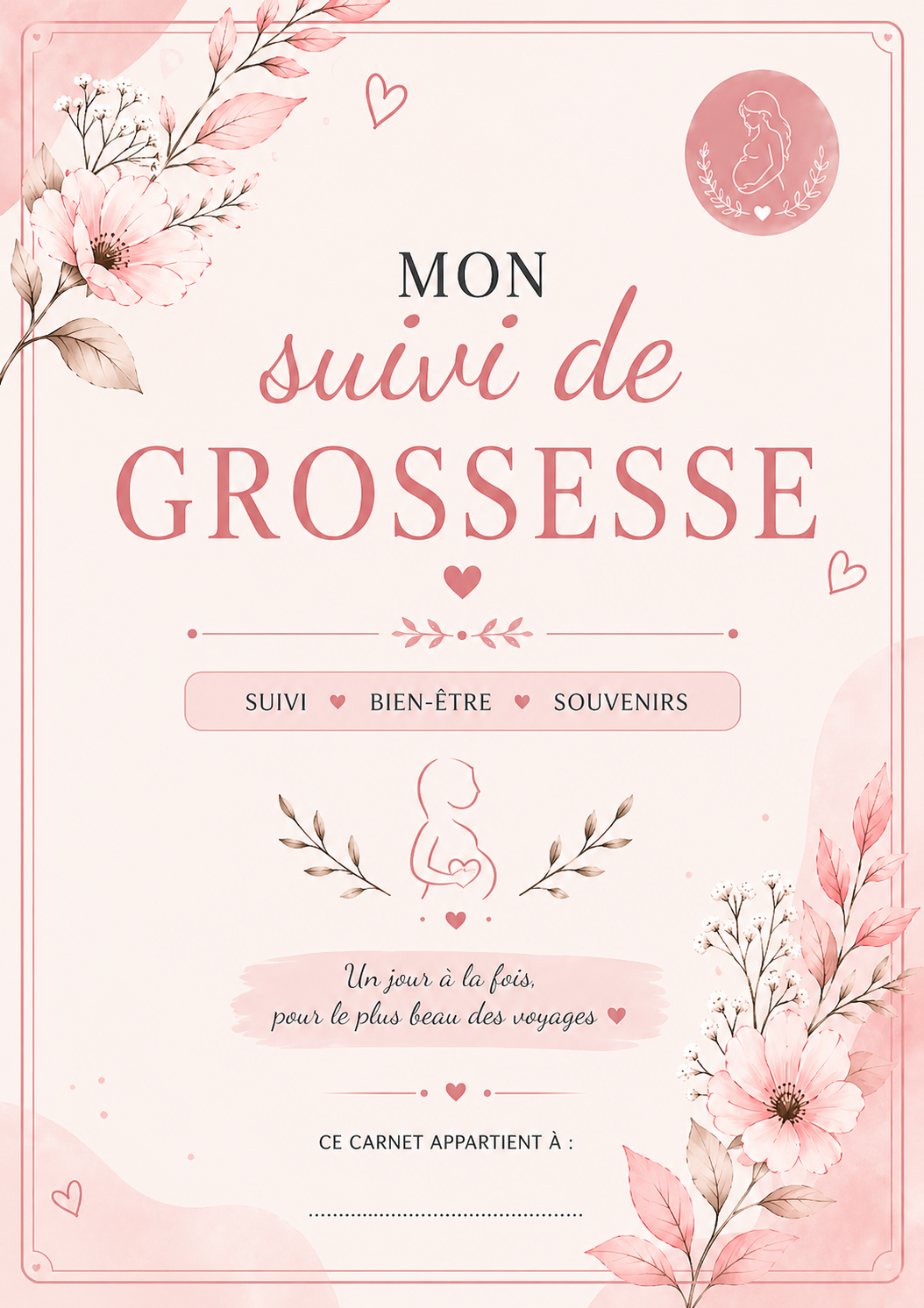 Planner grossesse PDF | Carnet de grossesse à imprimer | Journal future maman