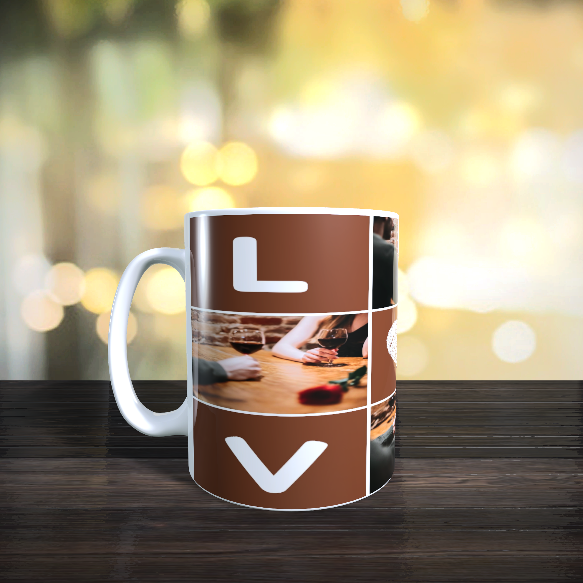 🤎 Mug personnalisé photo – Spécial couple & amour 🤎