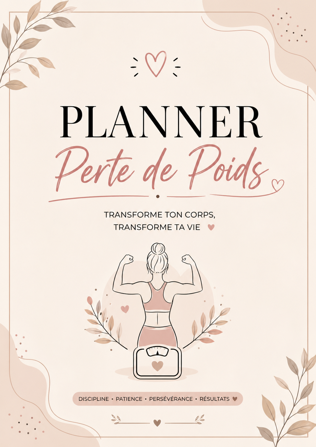 Planner Perte de Poids PDF | Fitness Journal | Suivi Poids & Nutrition |