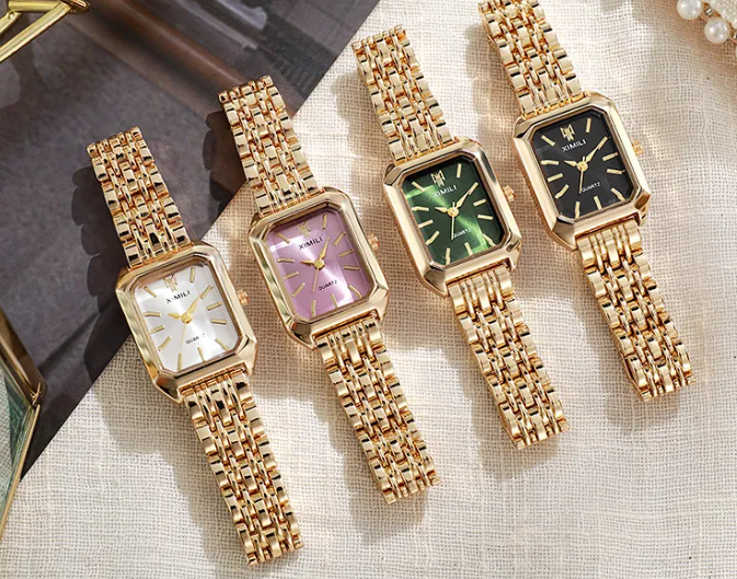 Miniature : ✨ Montre Quartz Rectangulaire Femme – Élégance Intemporelle