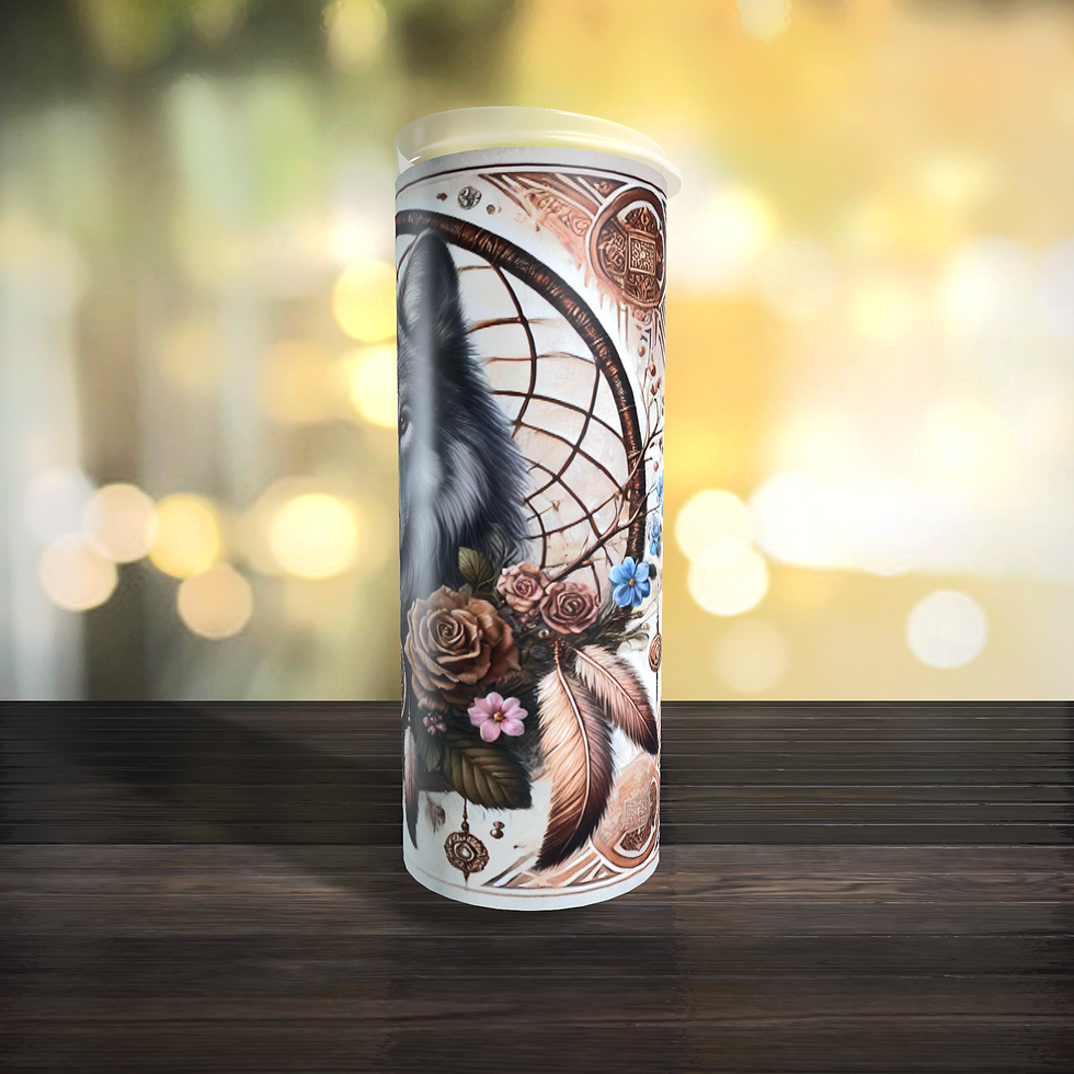 Miniature : ✨ Tumbler personnalisé – Force, liberté & esprit sauvage ✨