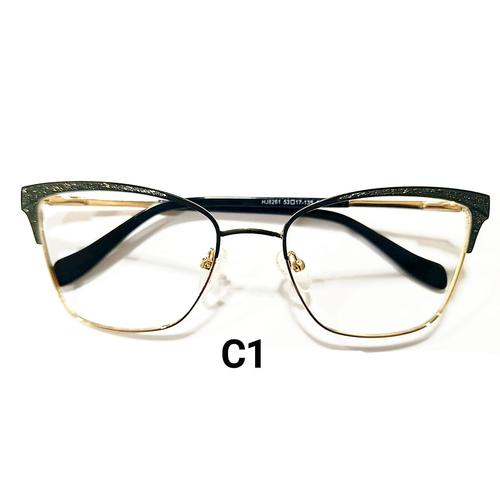 HJ8261-C1 Armação de Óculos Metal Original