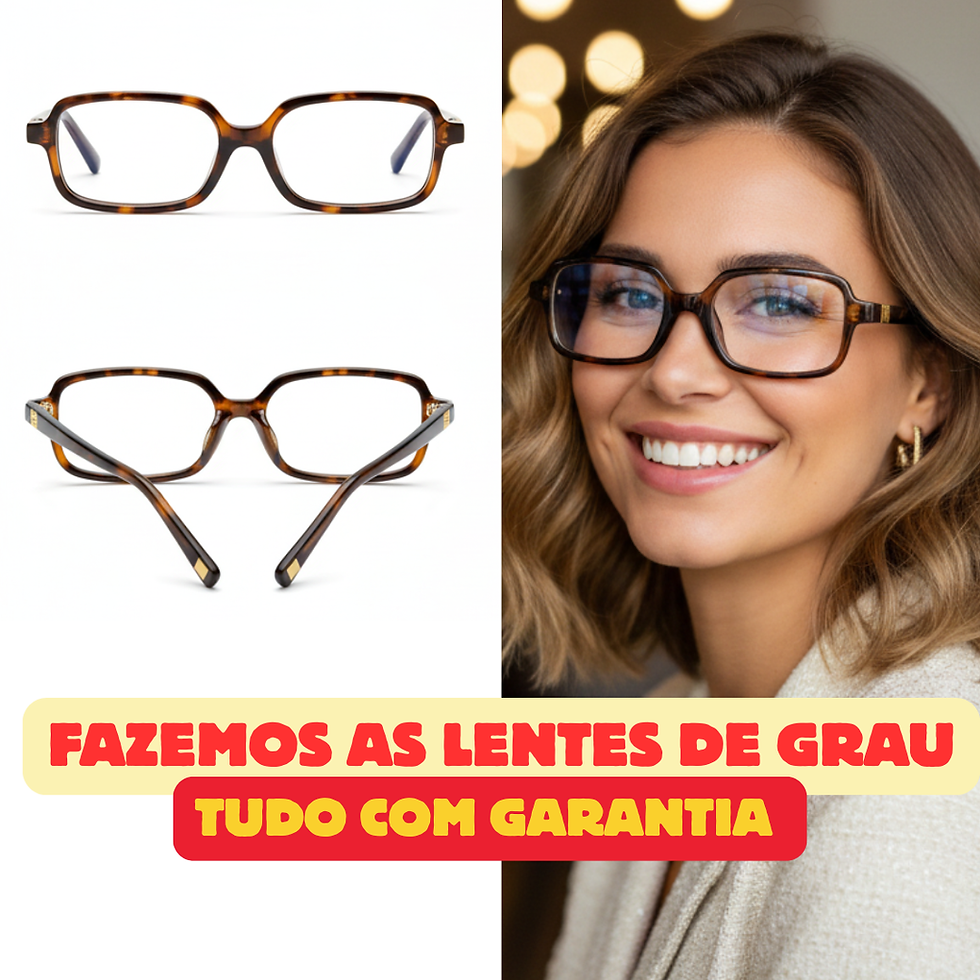Miniatura: DR-60 Armação de Óculos Feminino Retangular Onça Acetato