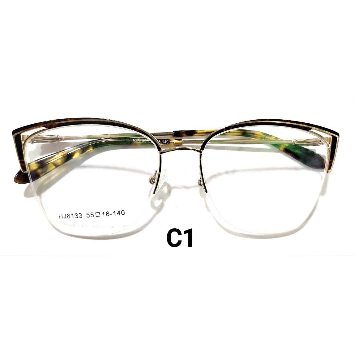 HJ8133-C1 Armação de Óculos Metal Original