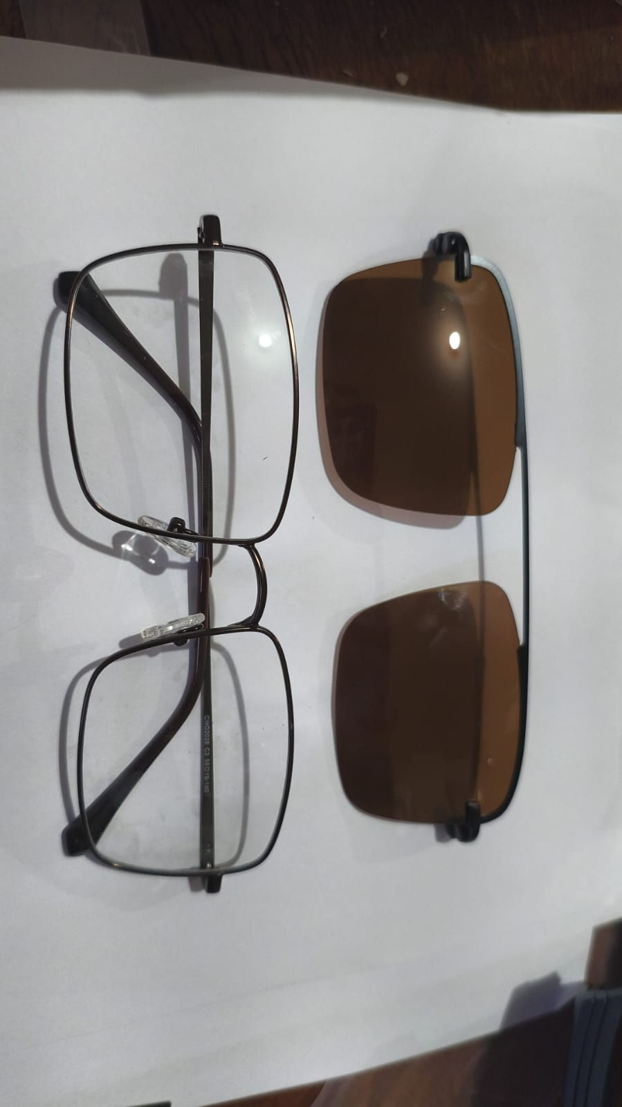 Miniatura: CWD2028--C3 Óculos Clipon Metal Masculino com Lente Solar
