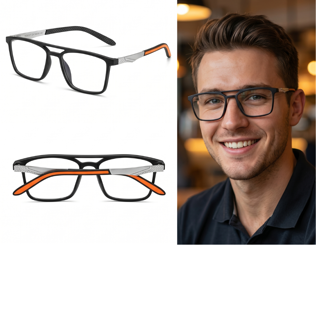 RB6007-C4 Óculos de Armação TR90 Masculino
