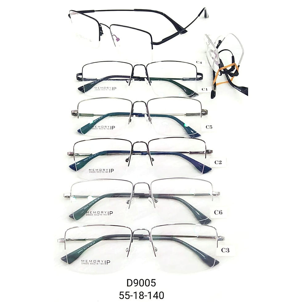 D9005 Armações de Aço Cirúrgico para Óculos: Titânio