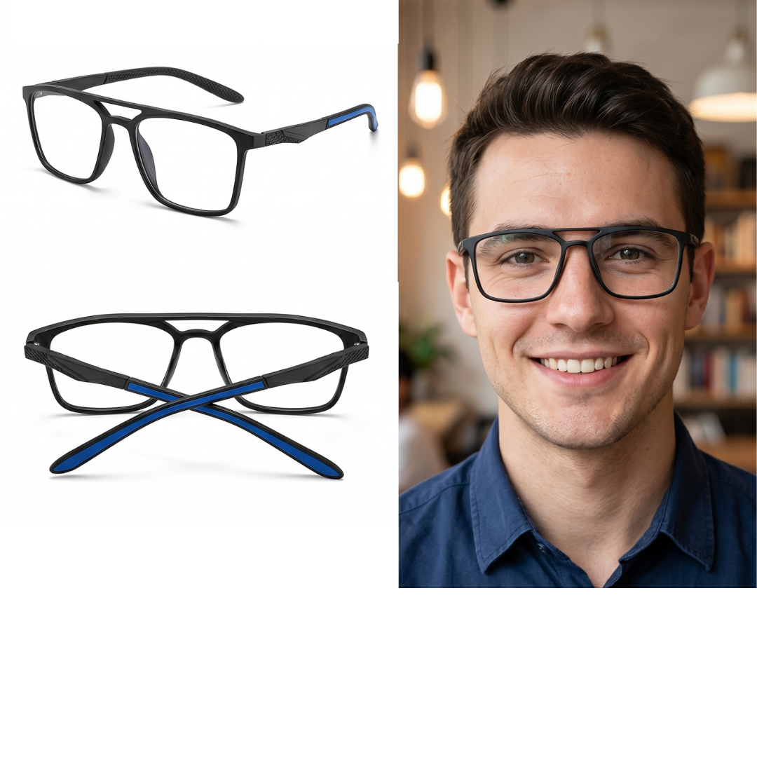 RB6007-C3 Óculos de Armação TR90 Masculino