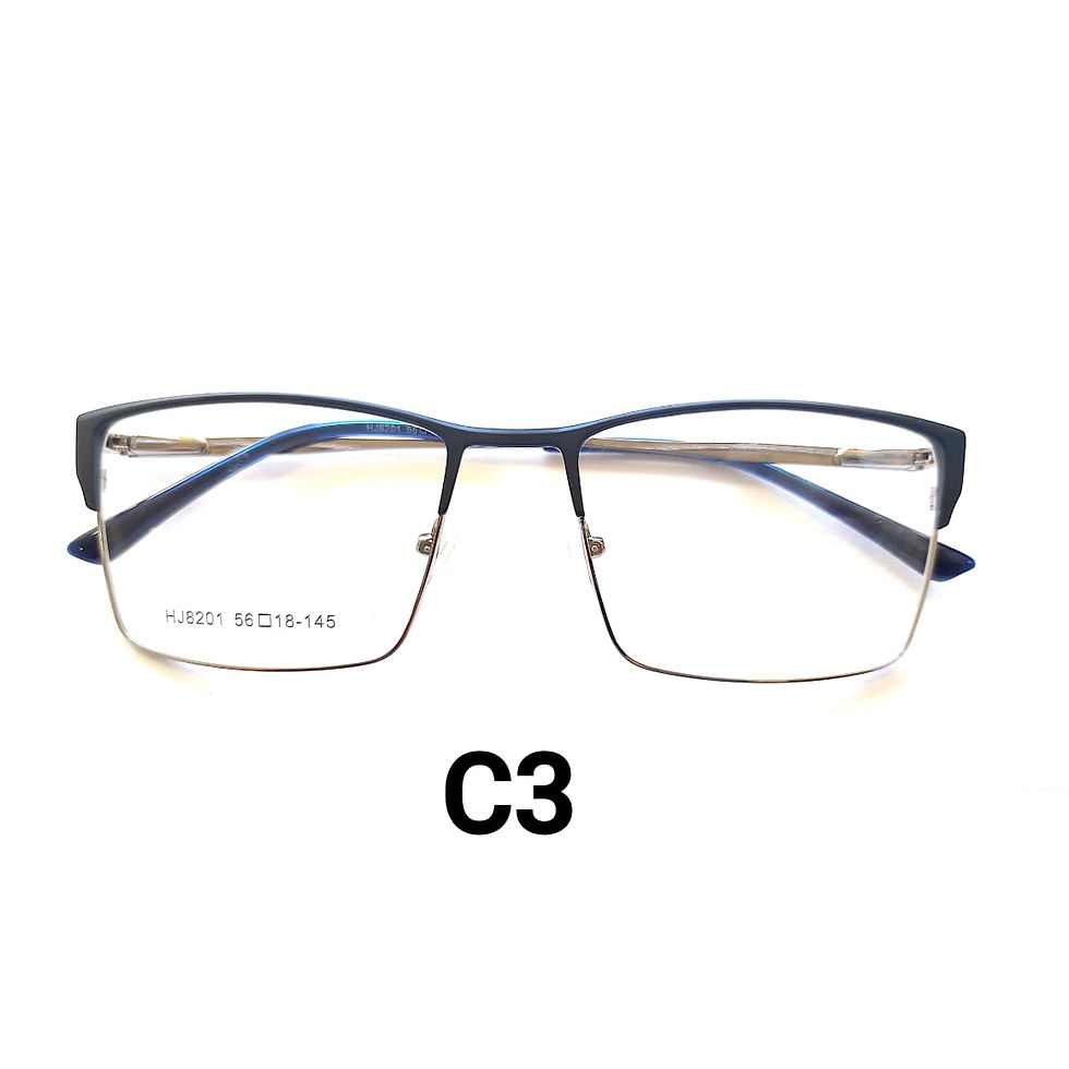 HJ8201-C3 Armação de Óculos Metal Original