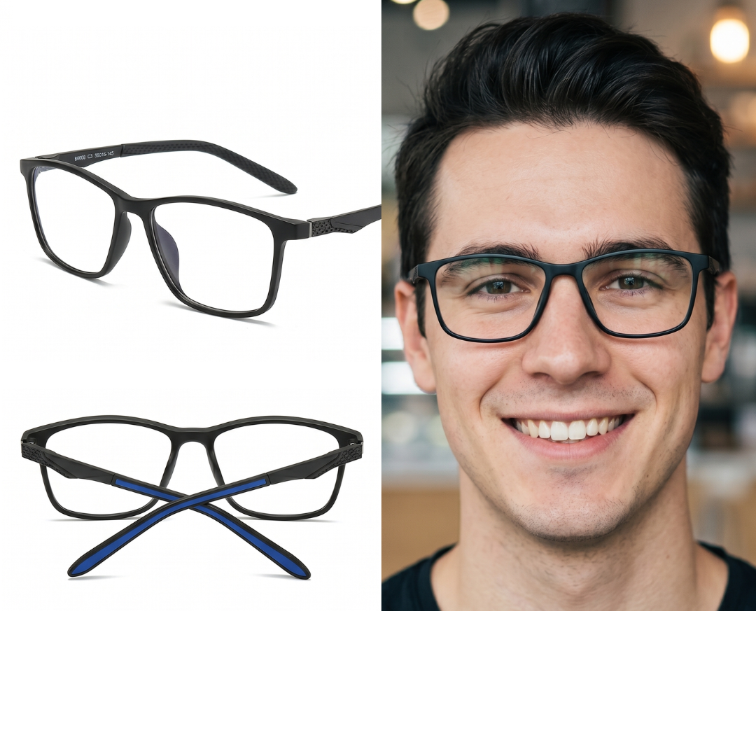 RB6008-C3 Óculos de Armação TR90 Masculino