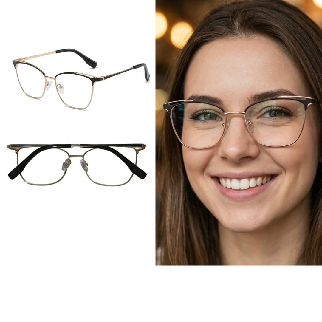 BW3037-C1-Modelo Óculos de Armação Feminina