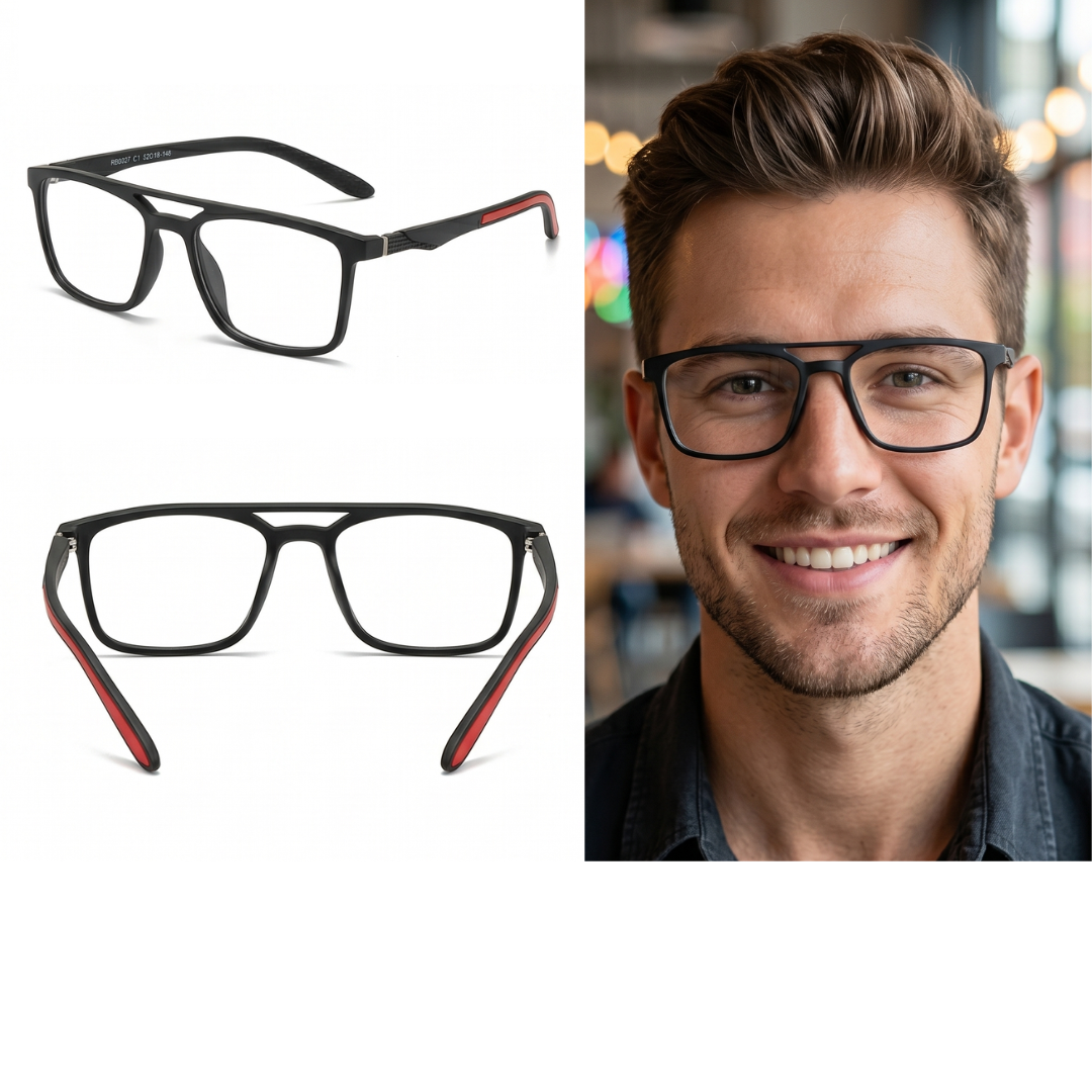 RB6007-C1 Óculos de Armação TR90 Masculino