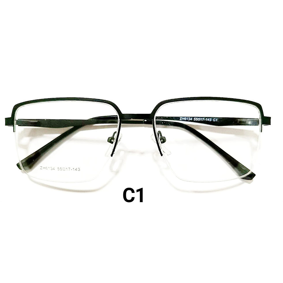 ZH6134-C1 Armação de Óculos Metal Original
