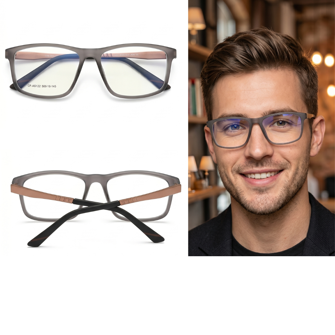 CF-A5122-C5 Óculos de Armação TR90 Masculino