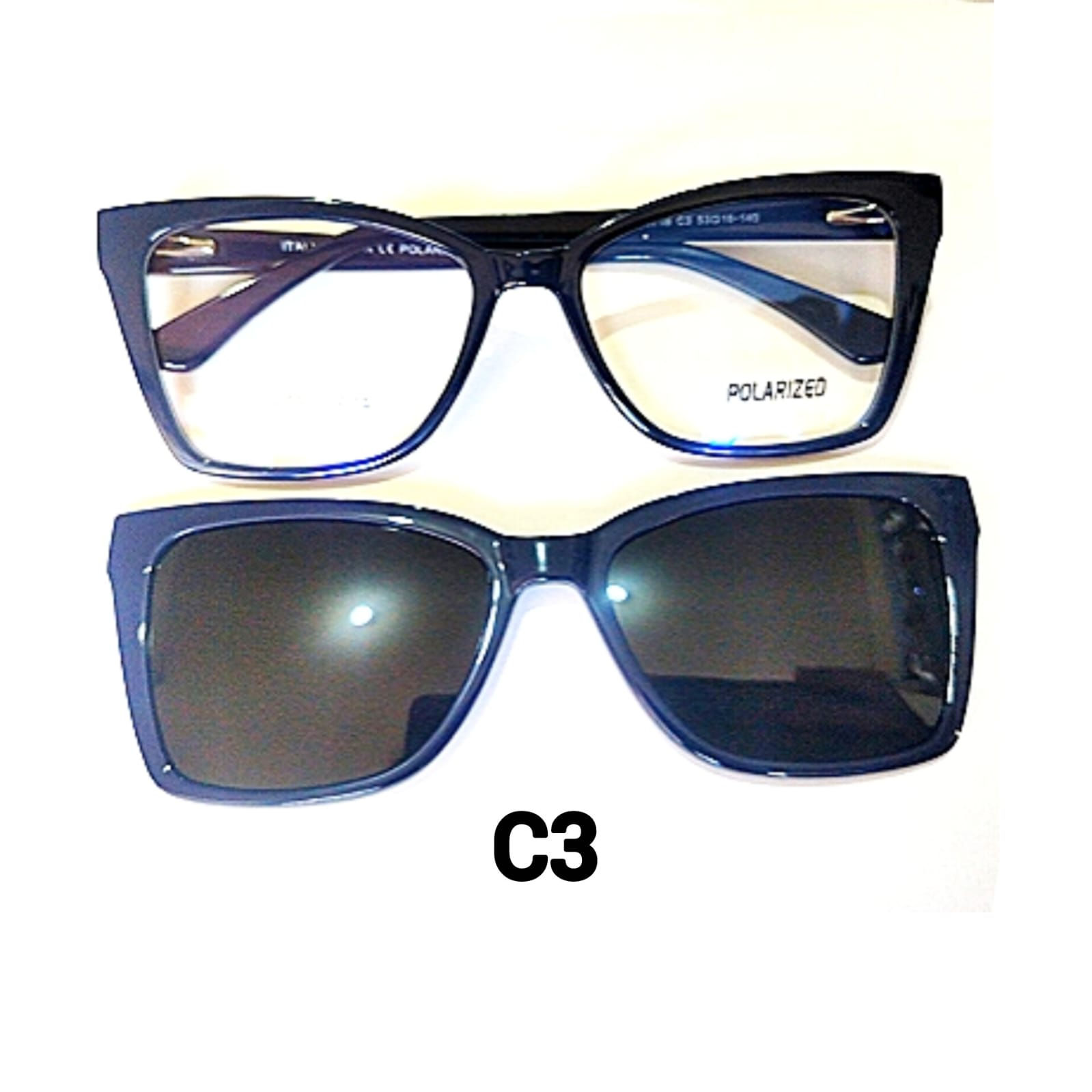 OM8718-C3 Óculos Clipon Armação com Lente Adicional