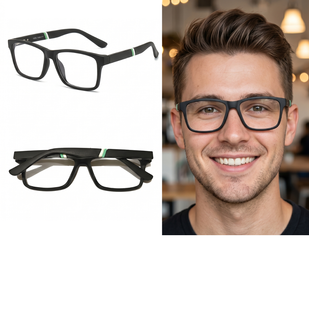 DY834-C2 Óculos de Armação TR90 Masculino