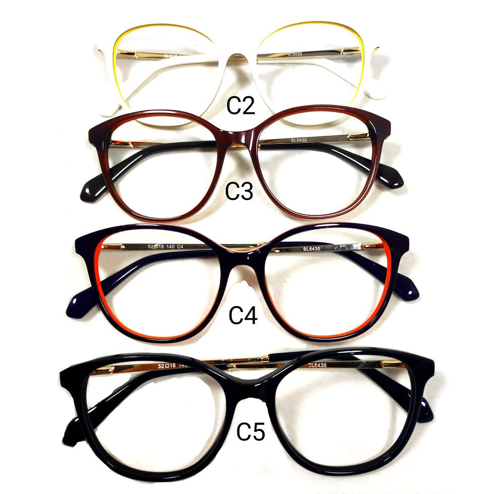 Miniatura: SL5430 Armações de Acetato: Estilo Sustentável para Óculos!