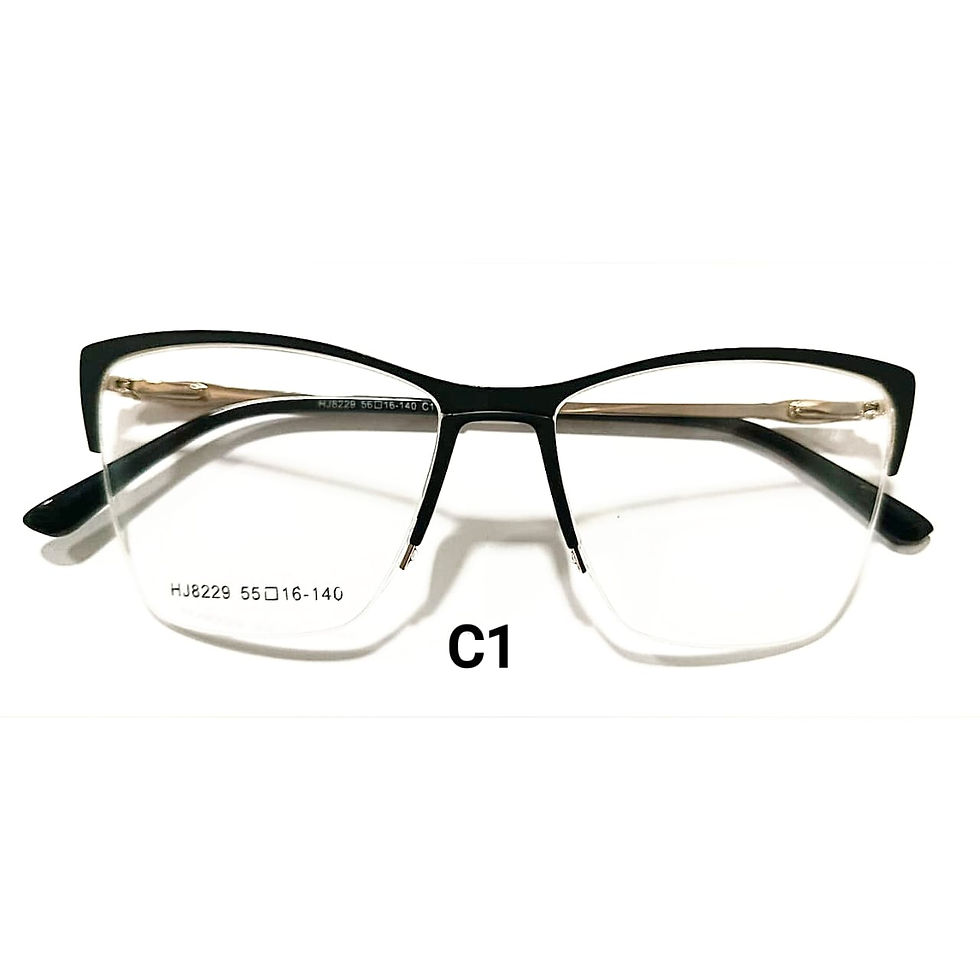 HJ8229-C1 Armação de Óculos Metal Original