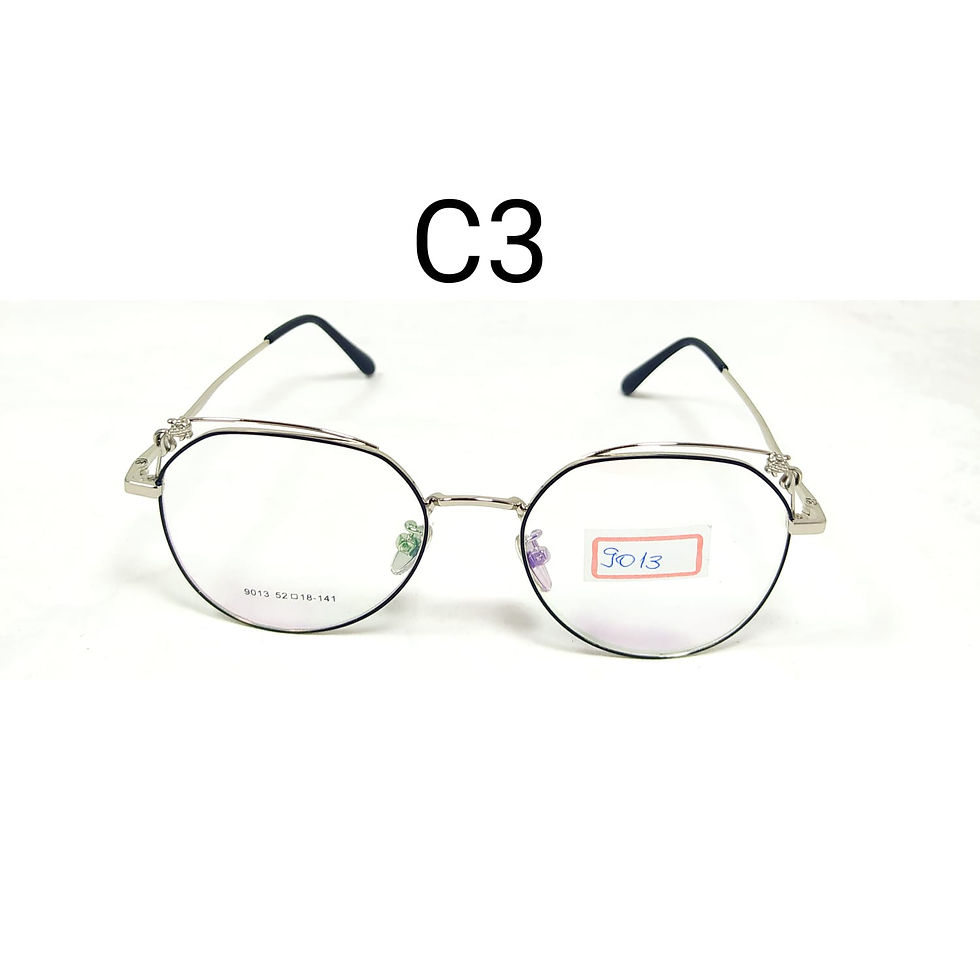 9013 Armação Receituário Clássica de Metal Leve e Flexível