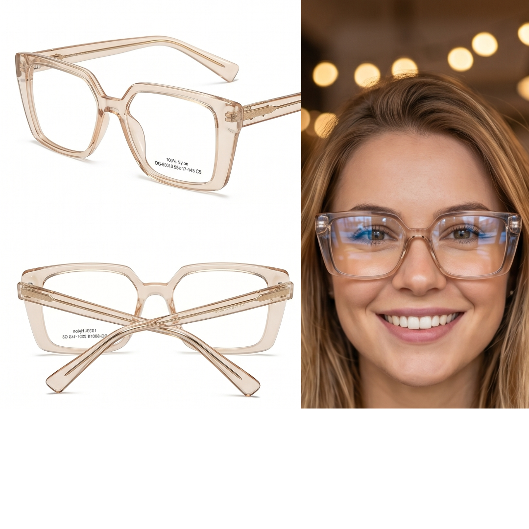 DG-60010-C5-Modelo Óculos de Armação feminino