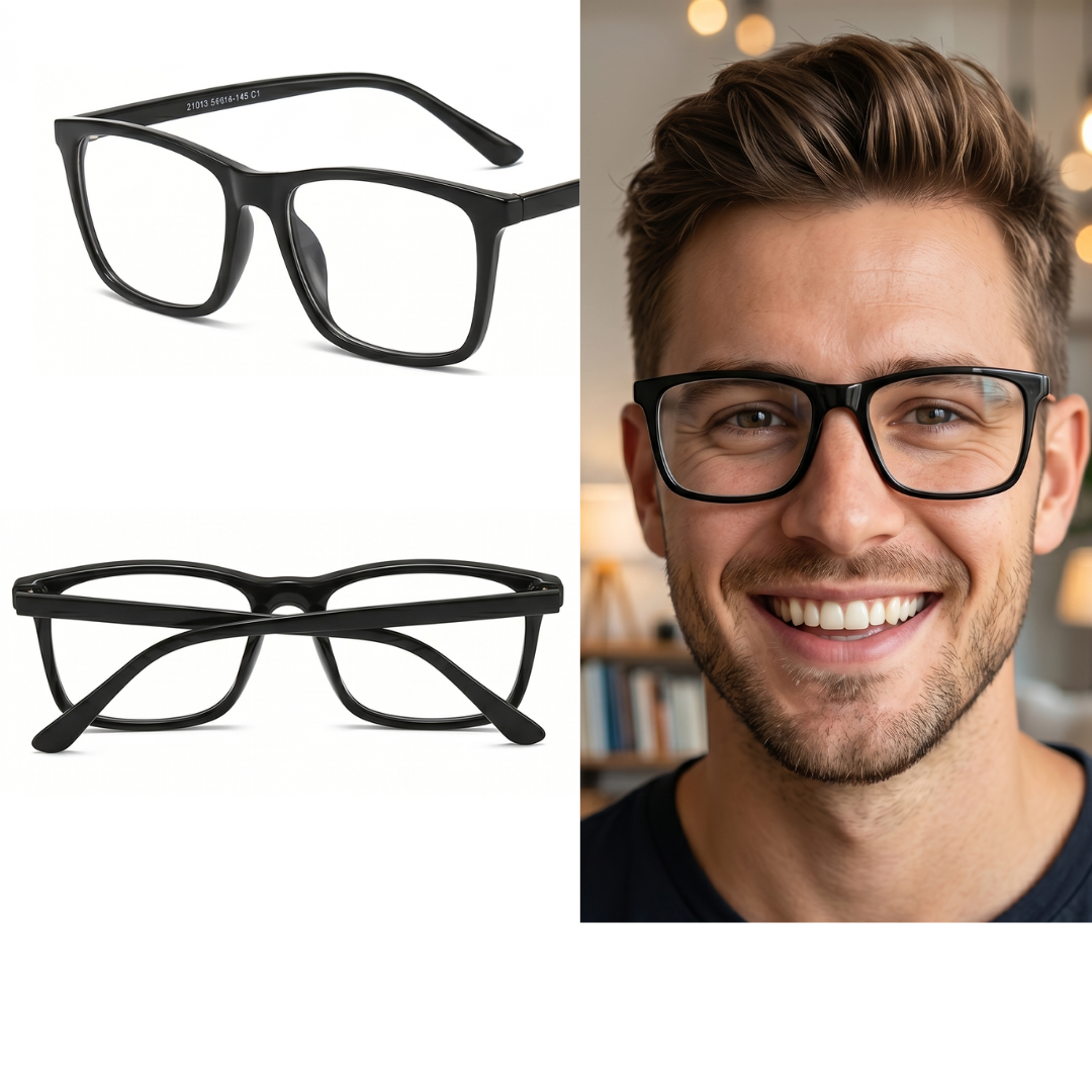 L91015-C1 Óculos de Armação TR90 Masculino
