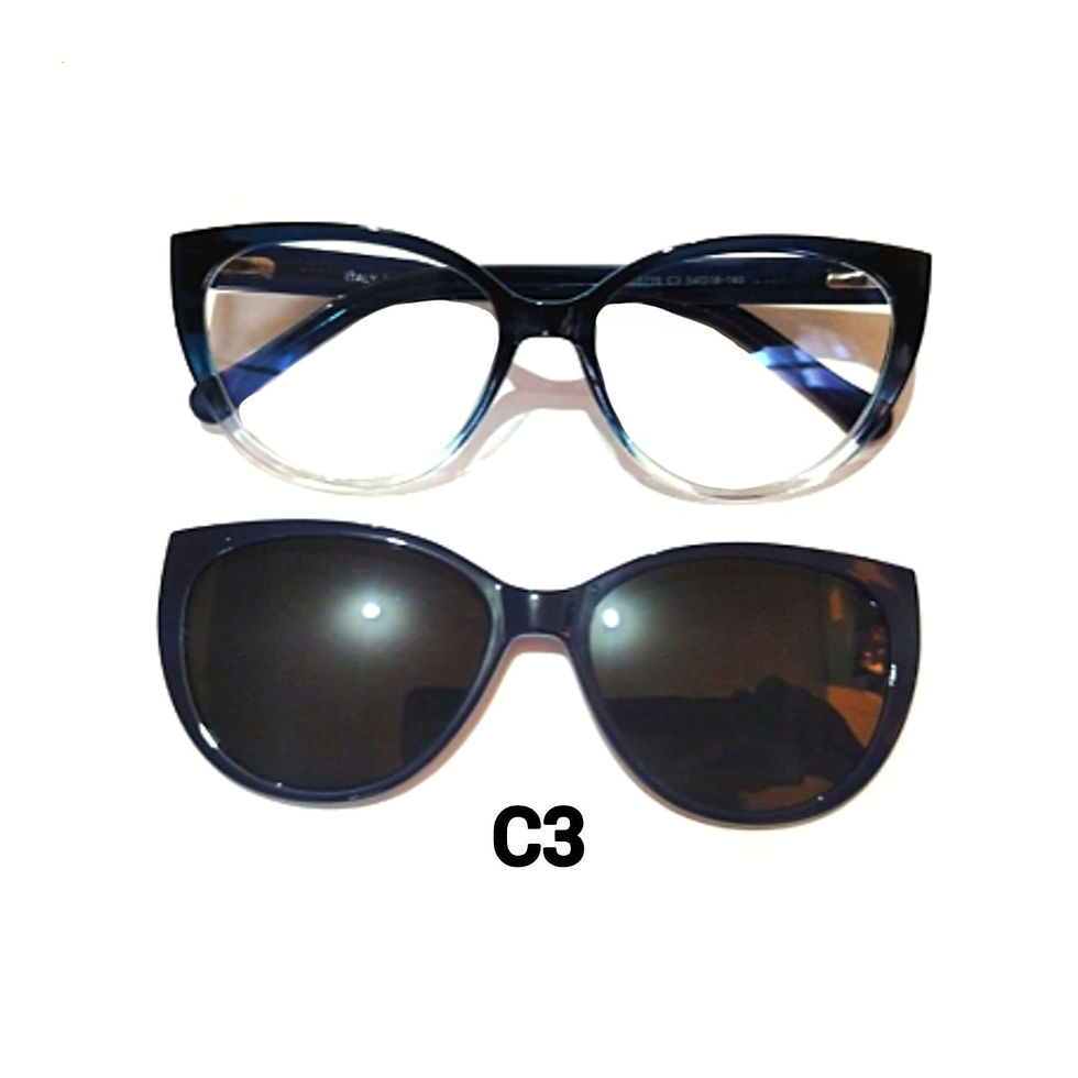 OM8716-C3 Óculos Clipon Armação com Lente Adicional