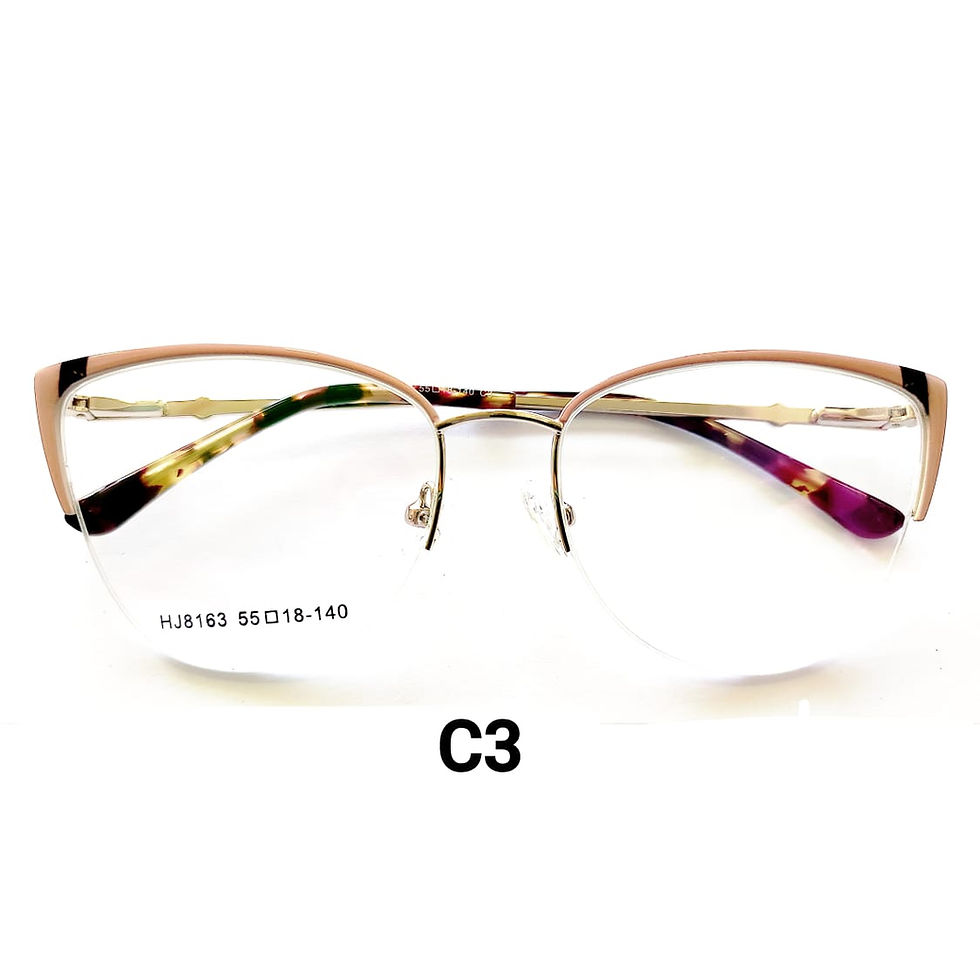 HJ8163-C3 Armação de Óculos Metal Original