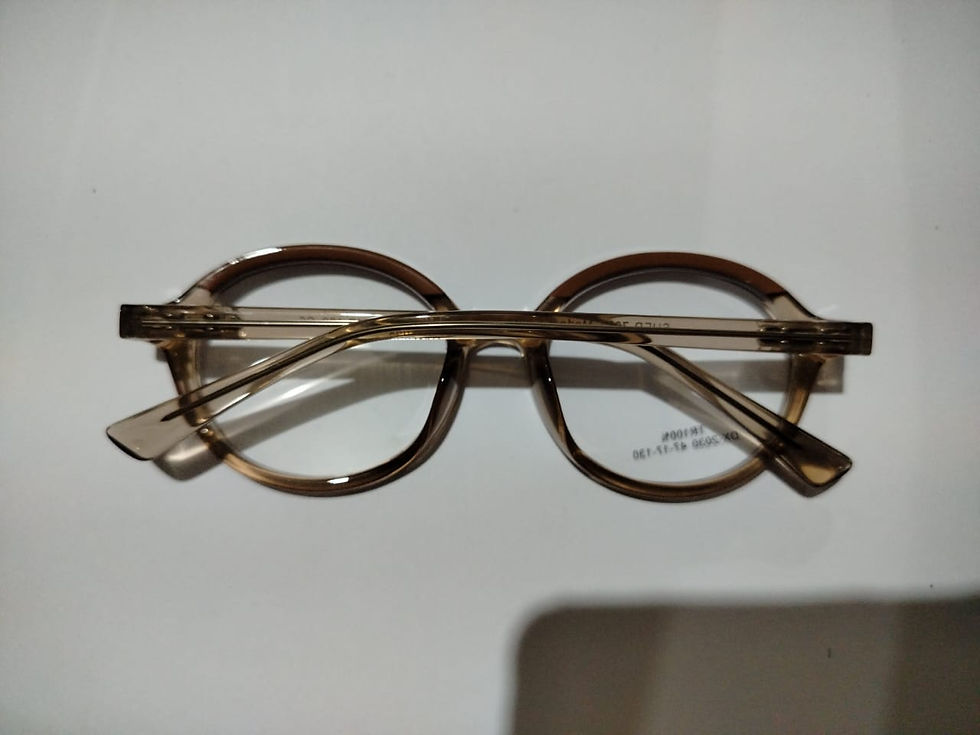 Miniatura: DX-2030-C5 Óculos Infantil Redondo Marrom Translúcido: Estilo Kids