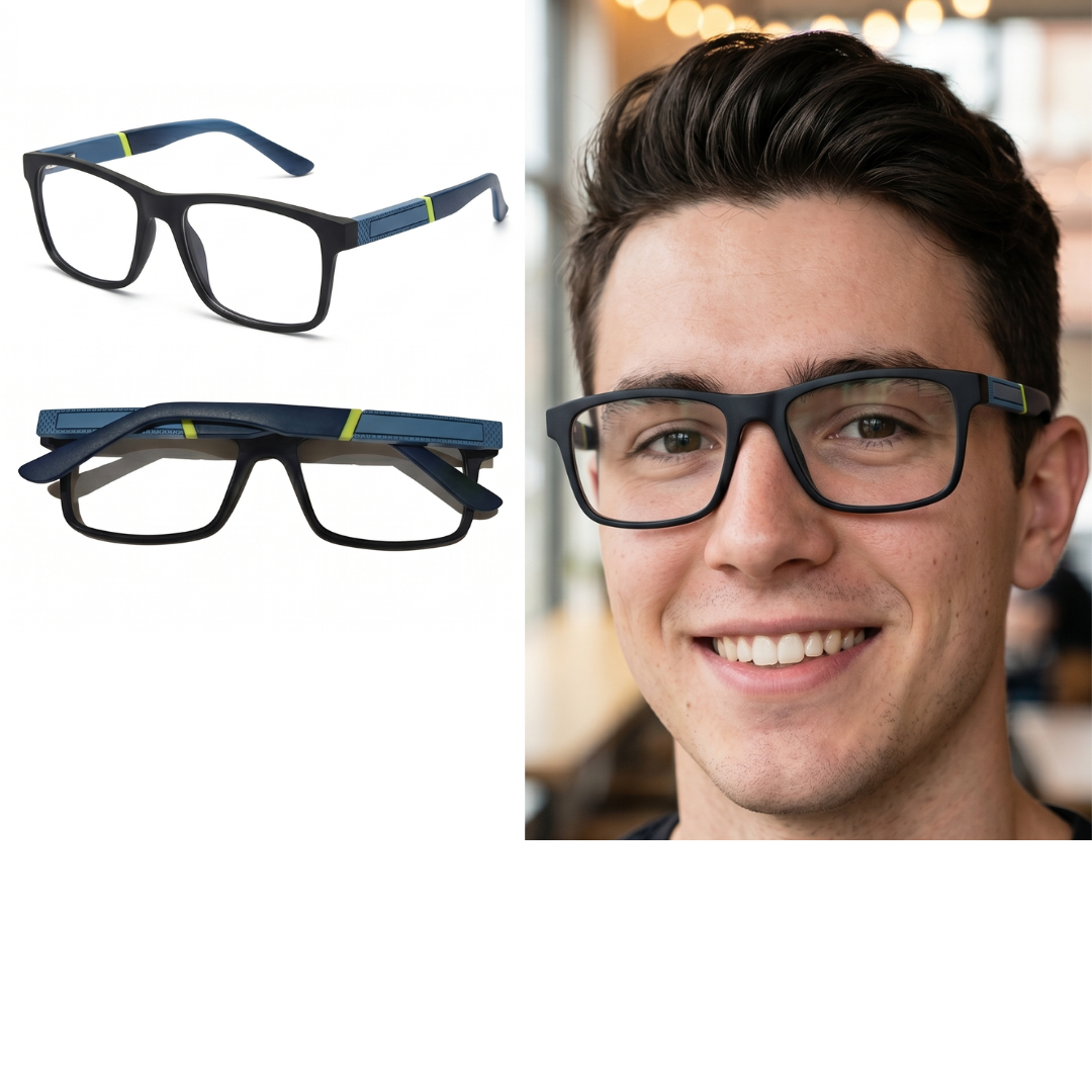 DY836-C3 Óculos de Armação TR90 Masculino