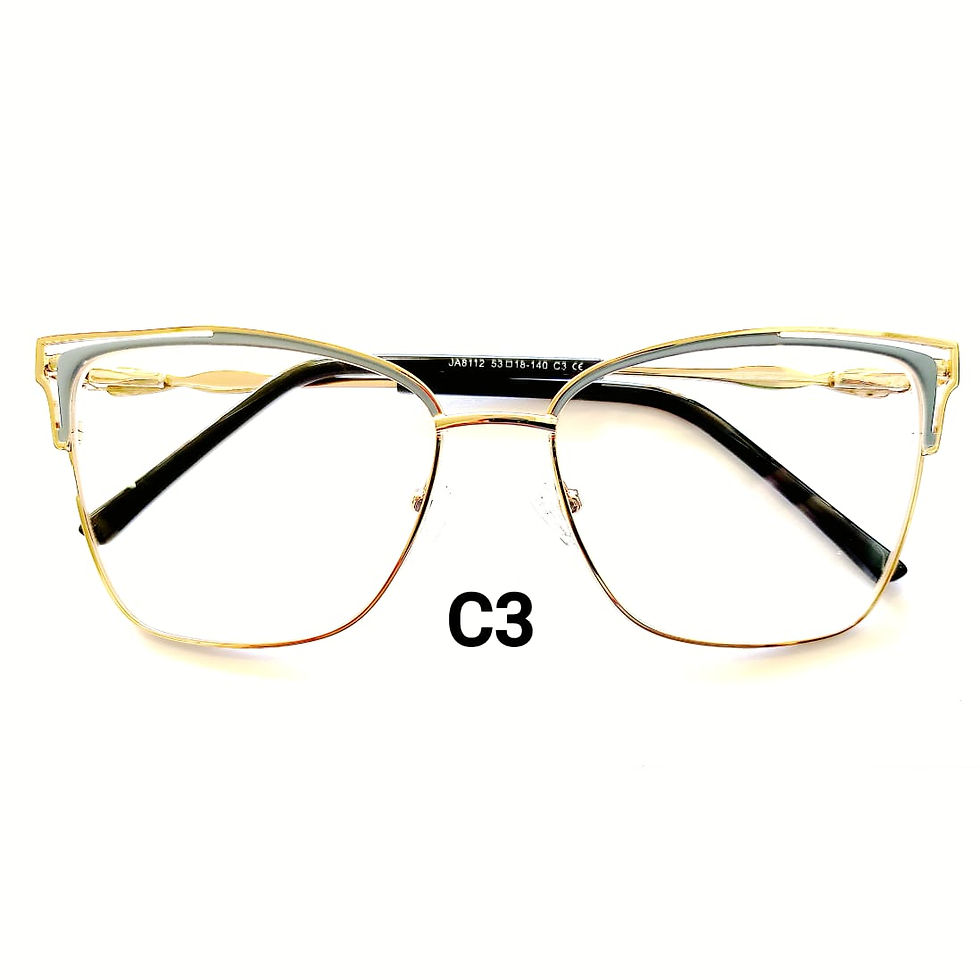 JA8112-C3 Armação de Óculos Metal Original