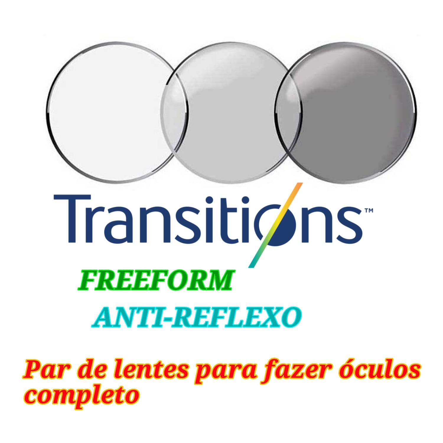 Par de lentes Multifocal Freeform Transition Antireflexo