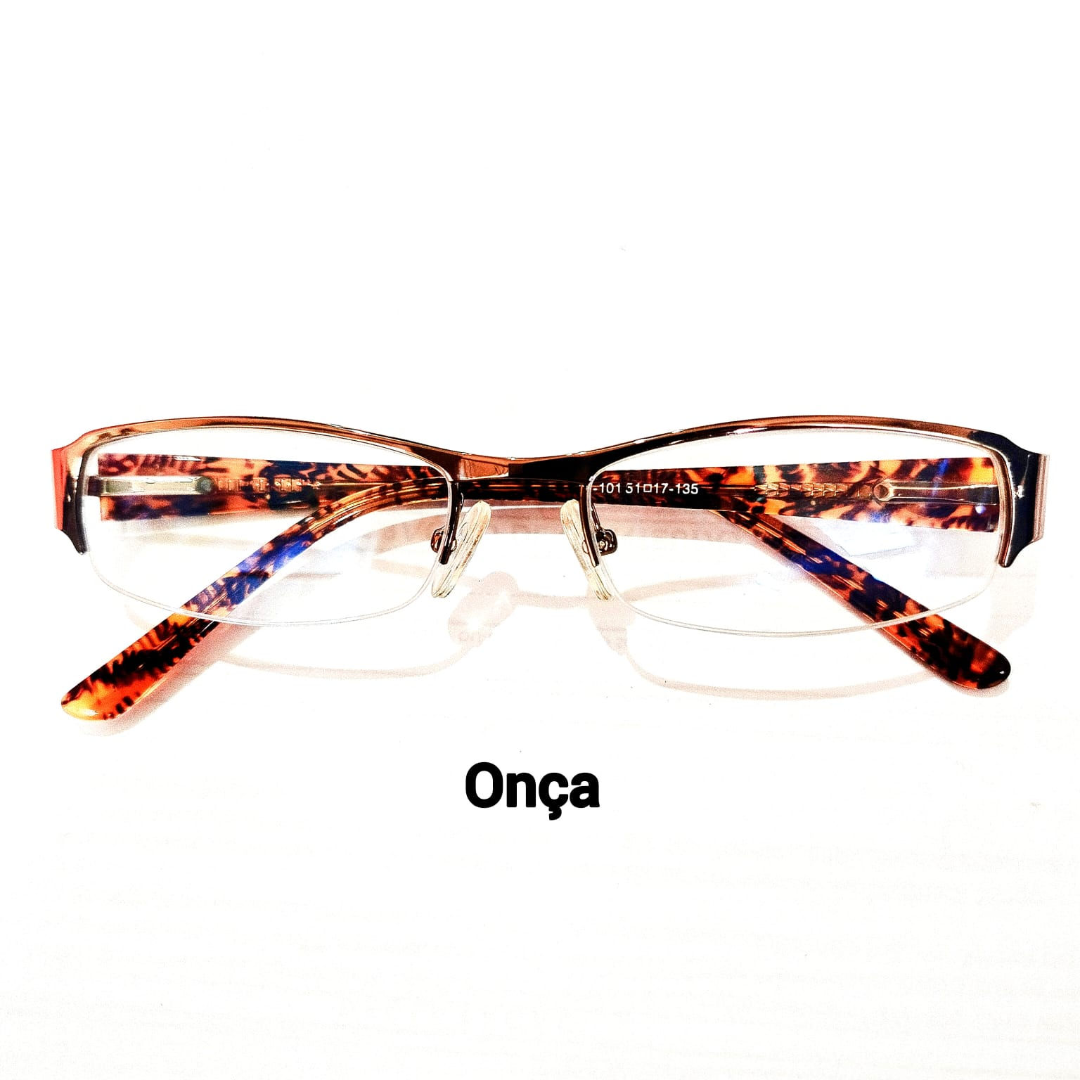 11-101-Onça Armação Metal Germano Óculos