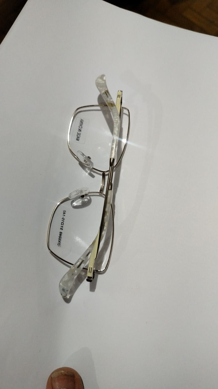 Miniatura: DX6048-C1  Armação de Óculos Metal Feminino Gatinho