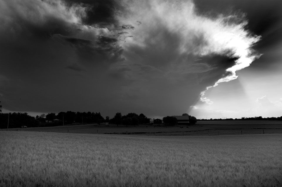 Storm Approaching Farm