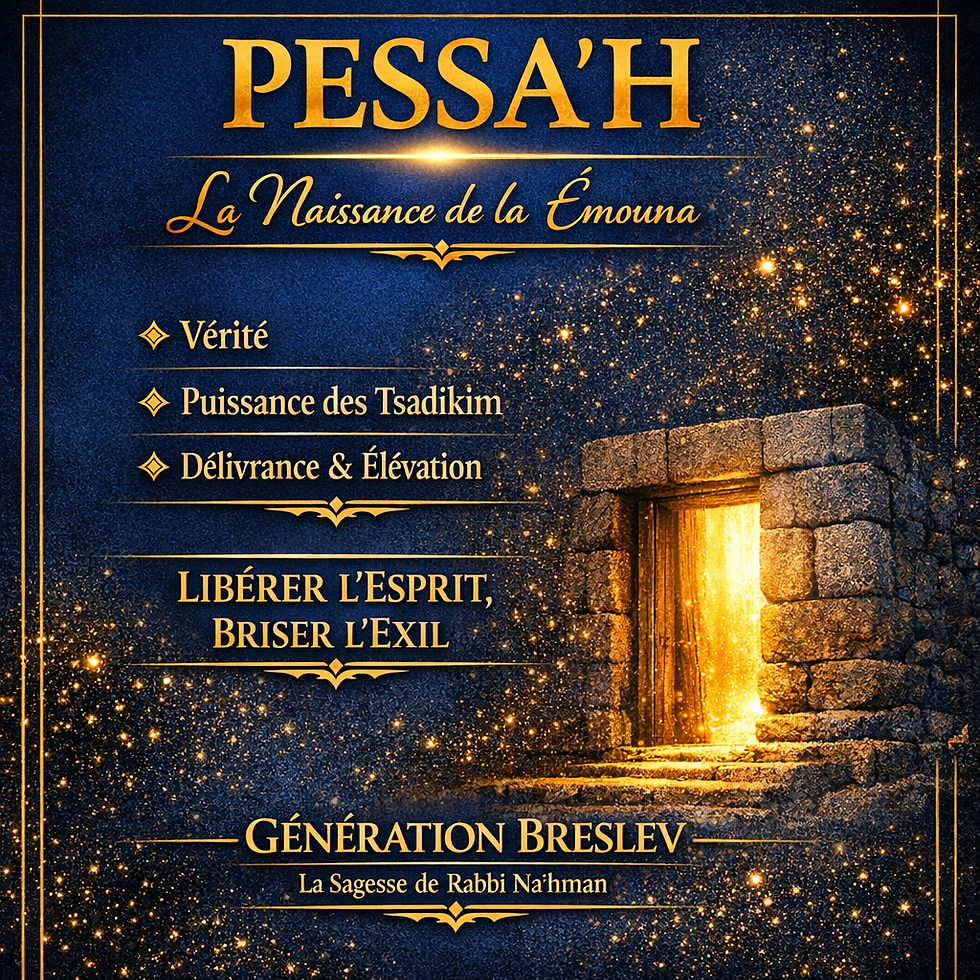 Pessa'h - La sortie d'Égypte - Génération Breslev