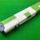 Thumbnail: 3/4 2 Slot Green & White Patchwork Cue Case 