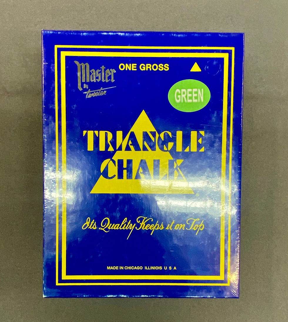 Thumbnail: Tweeten Triangle Chalk Green Full Box of 144 Pieces 