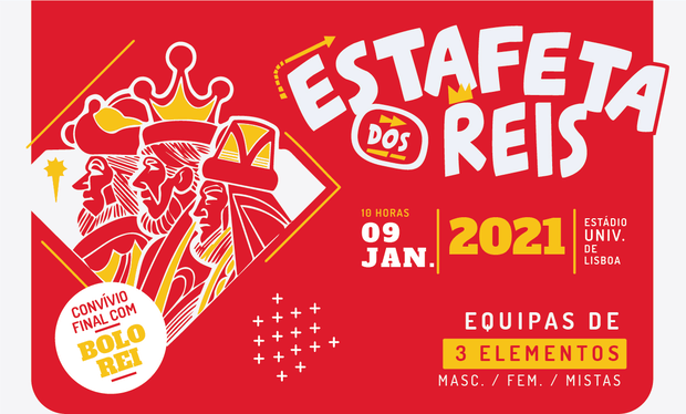 Estafeta dos Reis - Inscrições neste site apenas para Associados do CAAB