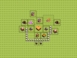 CLASH OF CLANS KÖY BİNASI 2 DÜZENİ