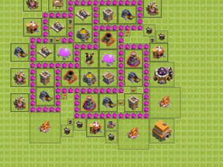 CLASH OF CLANS KÖY BİNASI 6 GANİMET VE SAVUNMA DÜZENİ