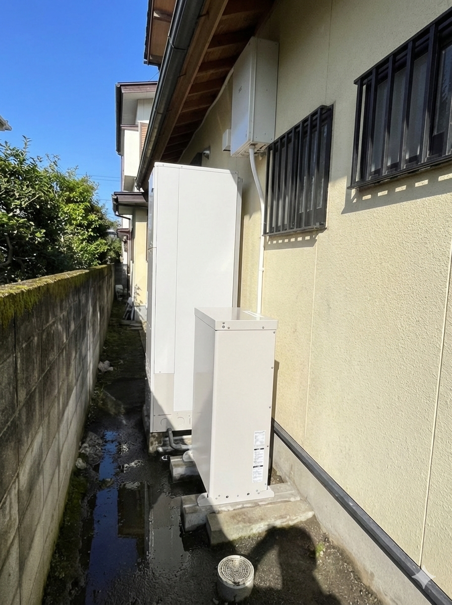 蓄電池・エコキュート設置工事 西白河郡中島村 N様邸