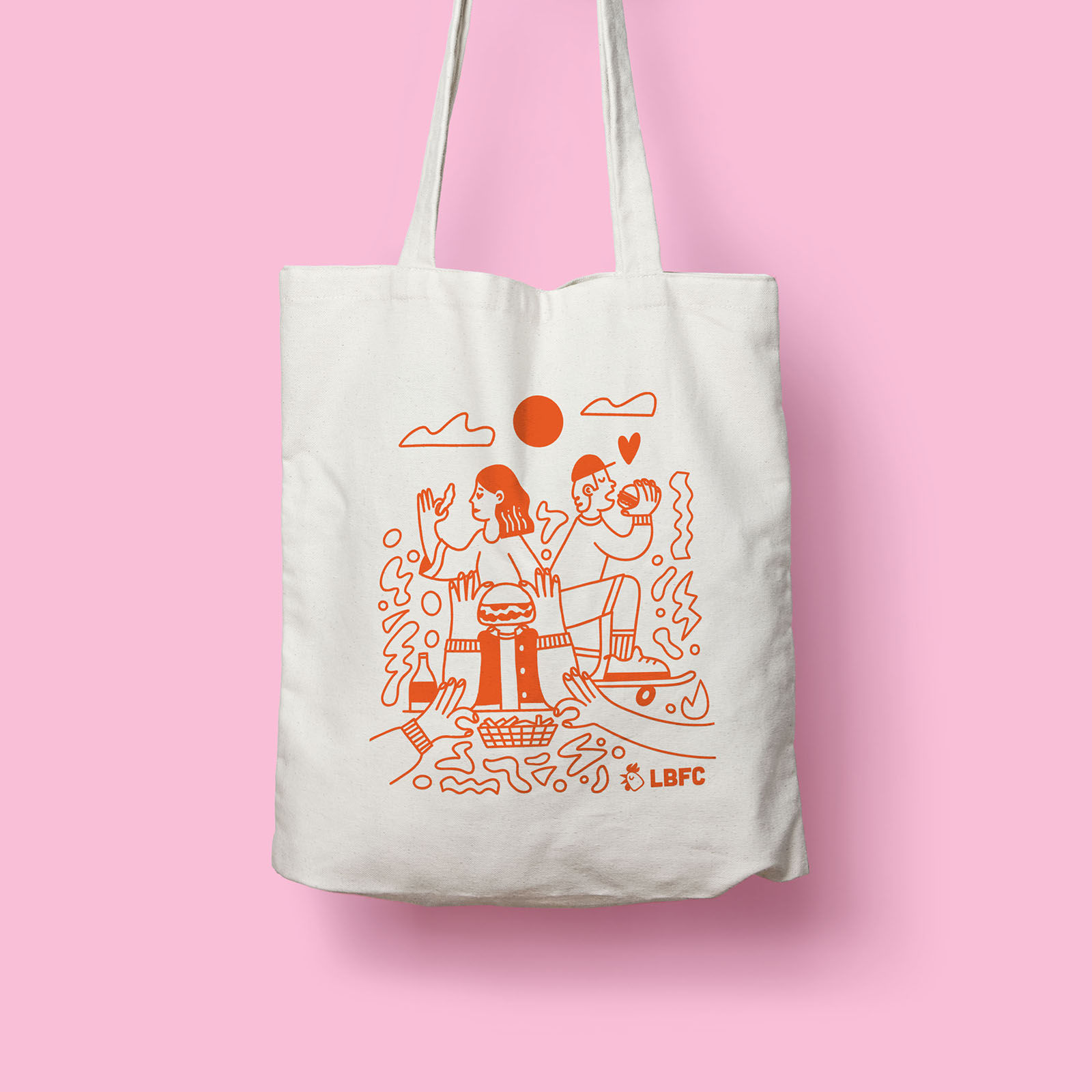 LBFC Illustrated tote bag